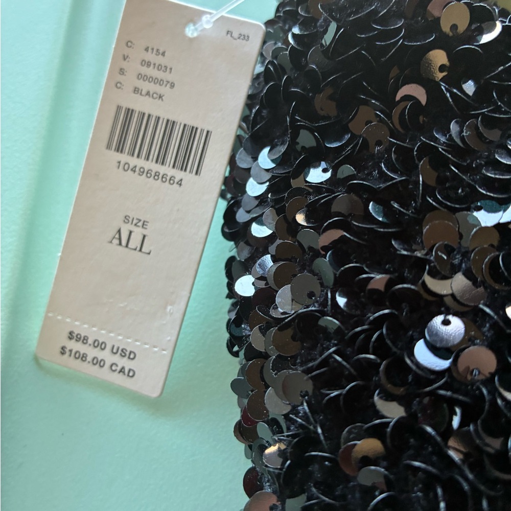 NWT Anthropologie Black sequin hobo Handbag Edition - Picture 4 of 15